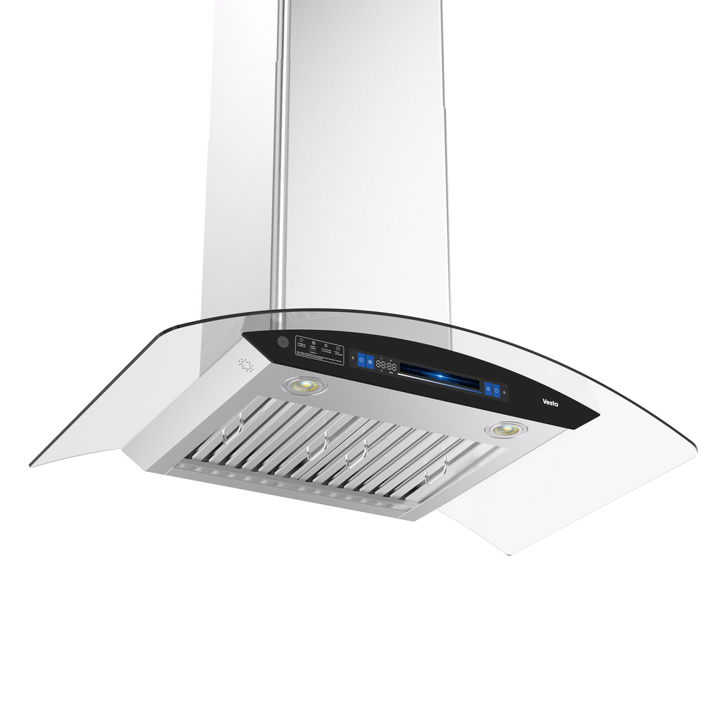 Vesta Bremen 36โ Stainless Steel Wall-Mount Range Hood | 1000 CFM with Voice Control & DC Motor