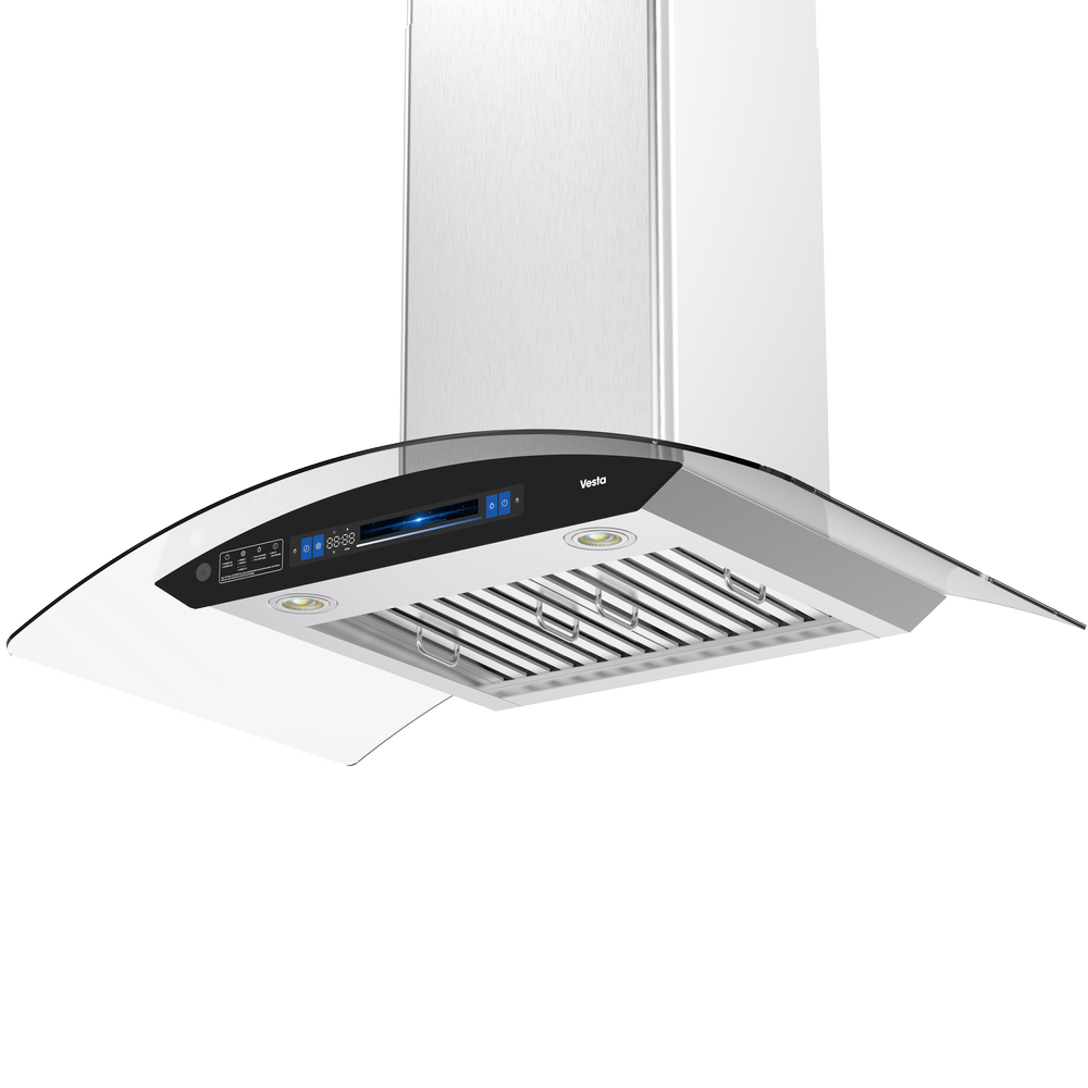 Vesta Bremen 36โ Stainless Steel Wall-Mount Range Hood | 1000 CFM with Voice Control & DC Motor