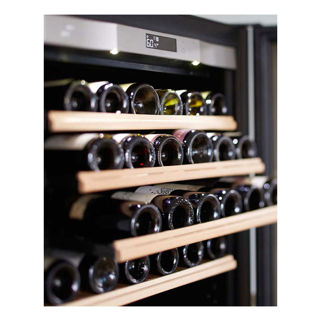 Transtherm Ermitage Glass Black Wine Cabinet