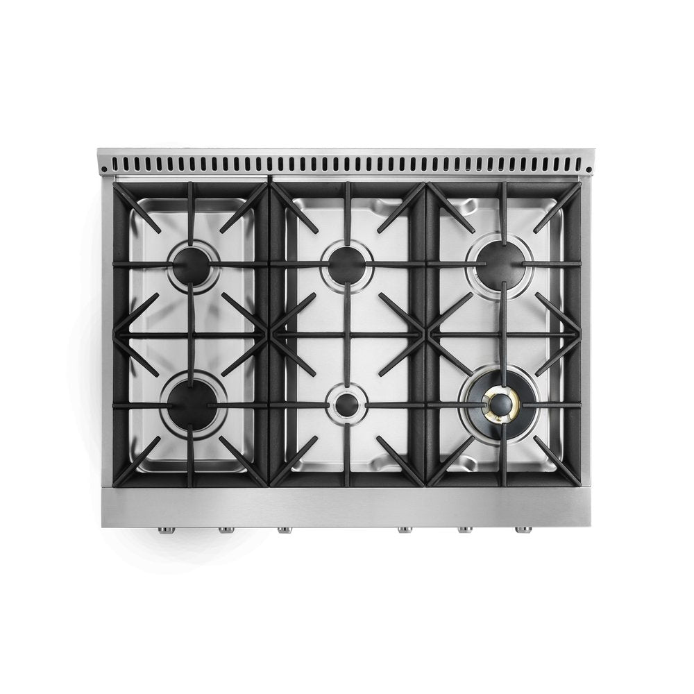 Vesta Quebec 36” Gas Rangetop – Silver