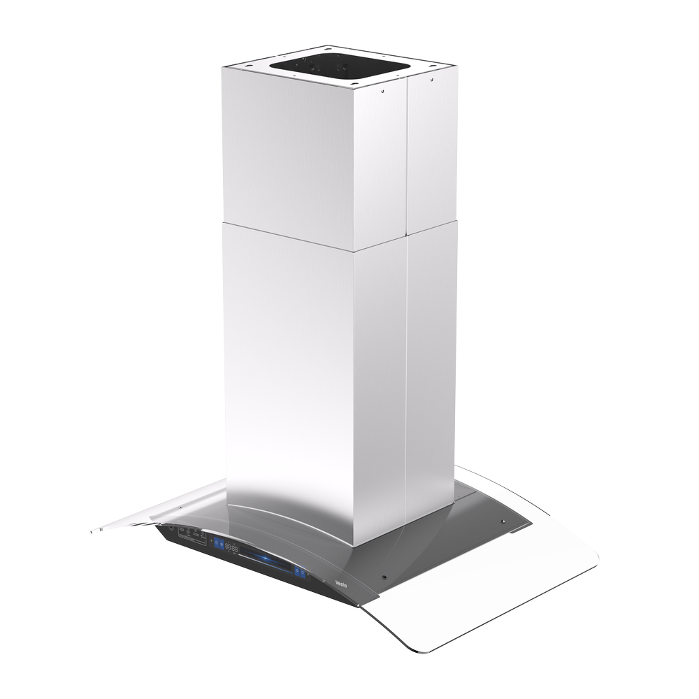 Vesta Belgrade 36” Stainless Steel Island Range Hood | 1000 CFM with Voice Control