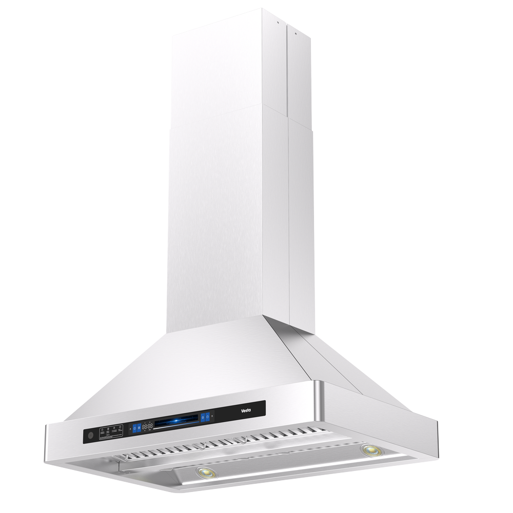 Vesta Bratislava 36โ Stainless Steel Island Range Hood | 1000 CFM with Voice Control