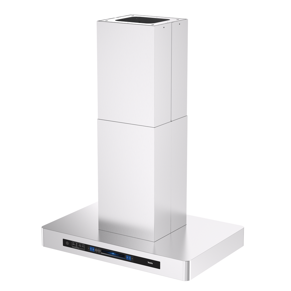 Vesta Bucharest 36” Stainless Steel Island Range Hood | 1000 CFM with Voice Control