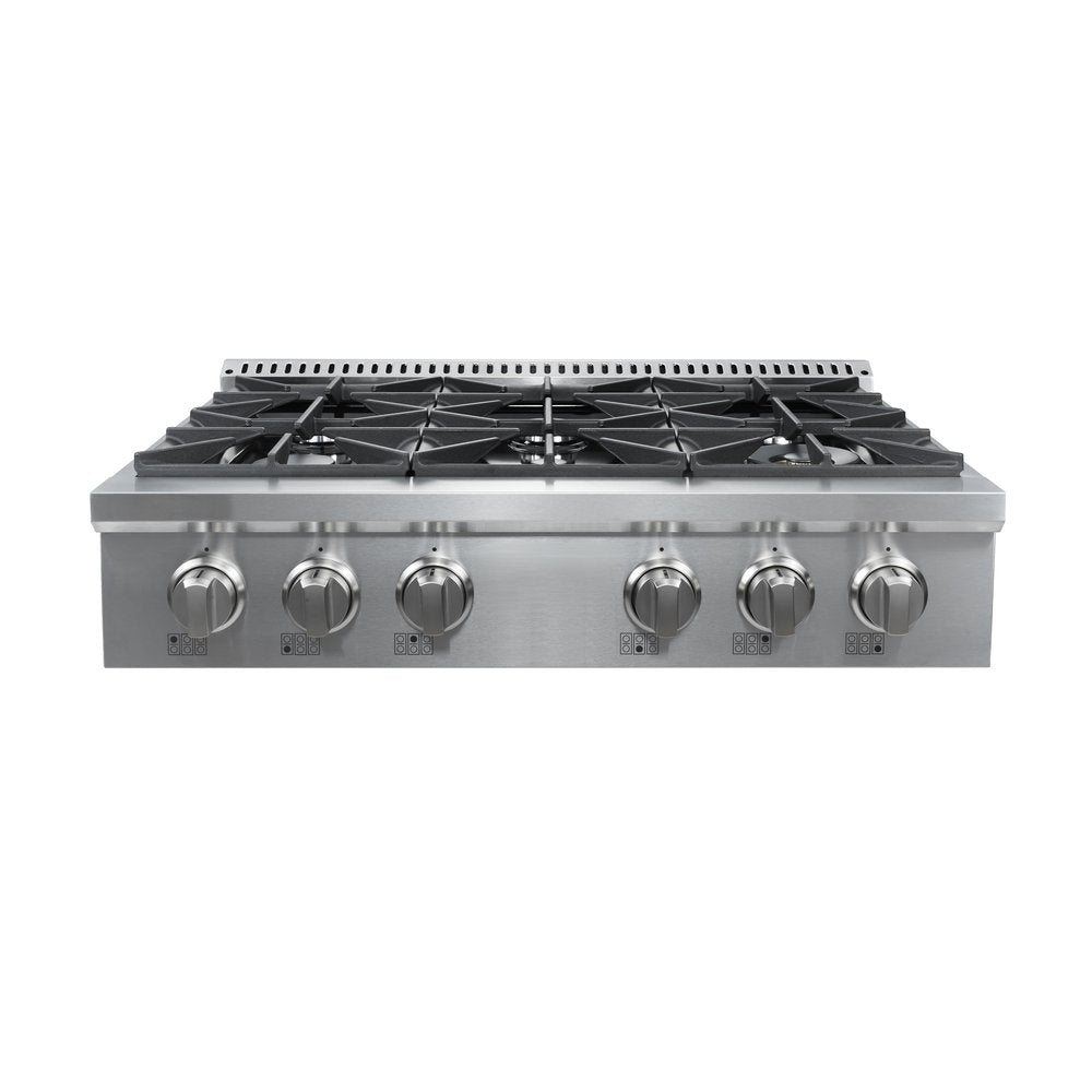 Vesta Quebec 36” Gas Rangetop – Silver