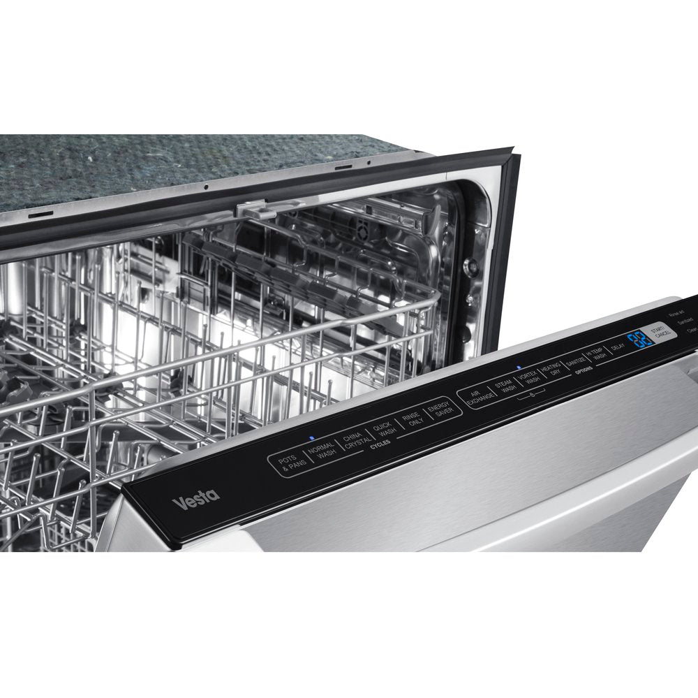 Vesta Sydney 24โ Tall Tub Full Stainless Steel Built-In Dishwasher