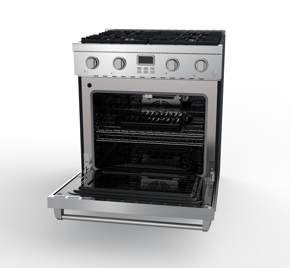 Vesta Alberta 30” Stainless Steel Professional Freestanding Full Gas Range