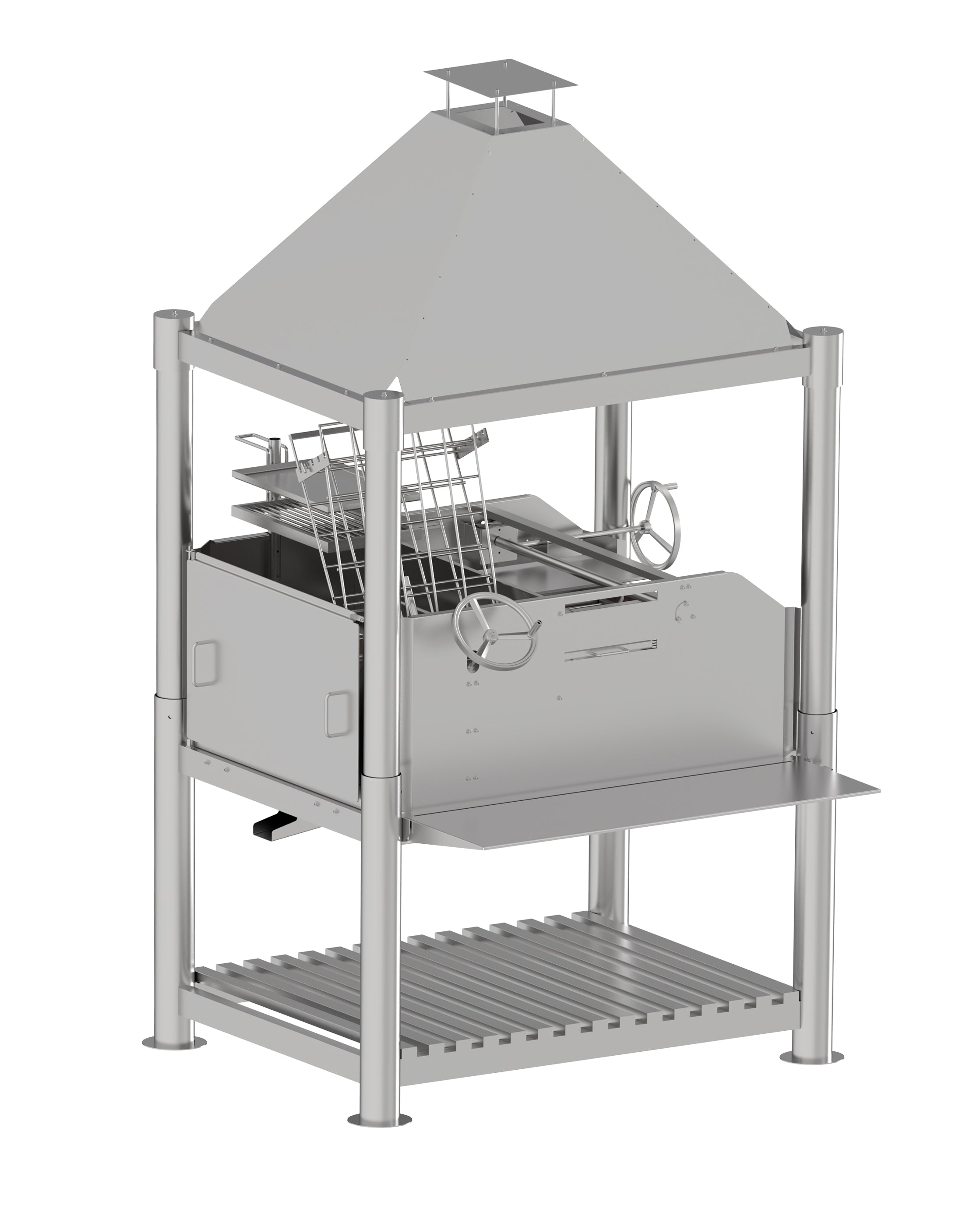 Tagwood BBQ Argentine Santa Maria Wood Fire & Charcoal Gaucho Grill | BBQ12SS – All Stainless Steel