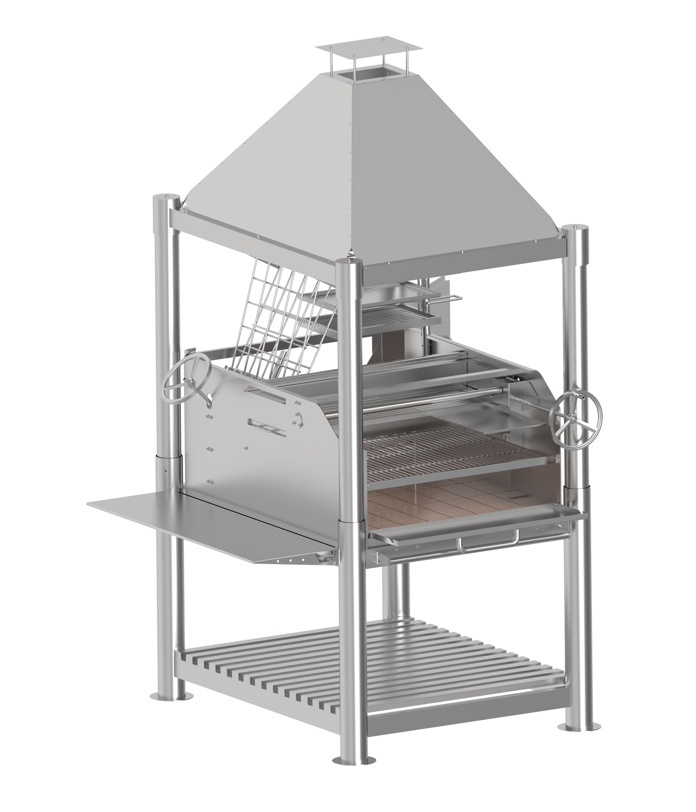 Tagwood BBQ Argentine Santa Maria Wood Fire & Charcoal Gaucho Grill | BBQ12SS – All Stainless Steel