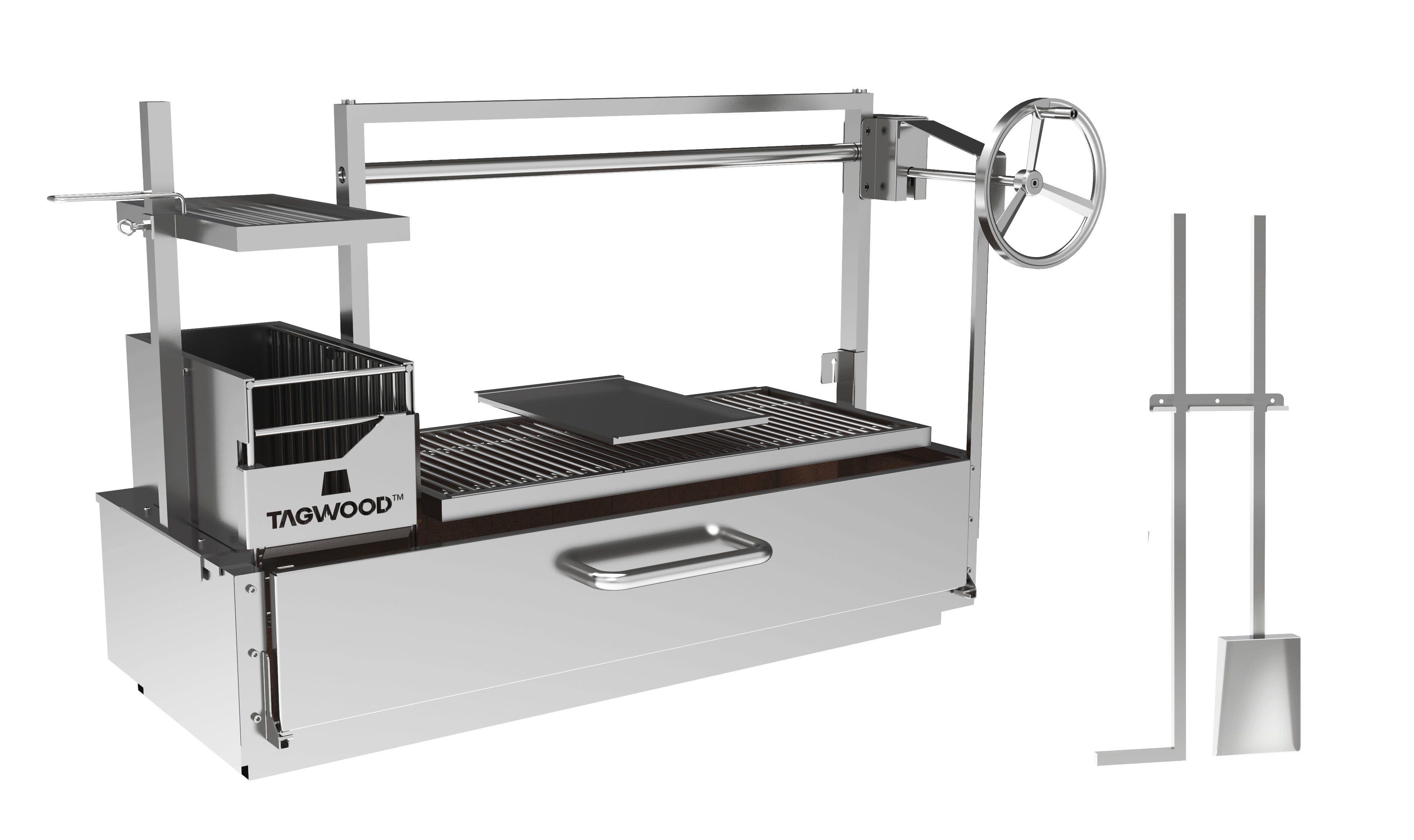 Tagwood BBQ Built-In Stainless Steel Santa Maria Grill | BBQ25SS