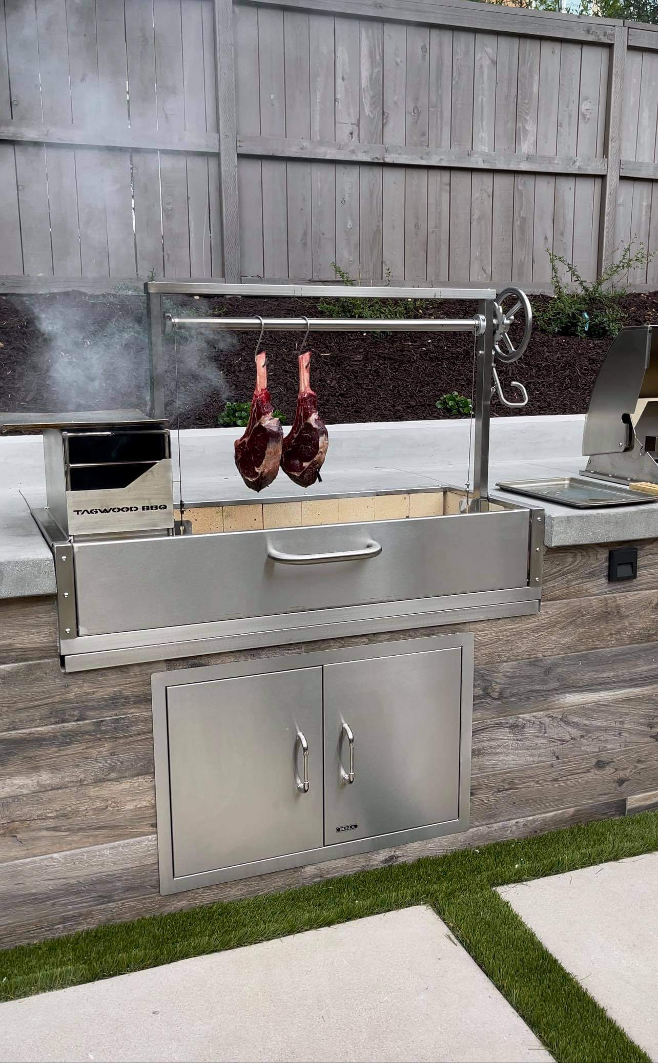 Tagwood BBQ Santa Maria Argentine Wood Fire & Charcoal Gaucho Grill – Built-In (BBQ05SS)