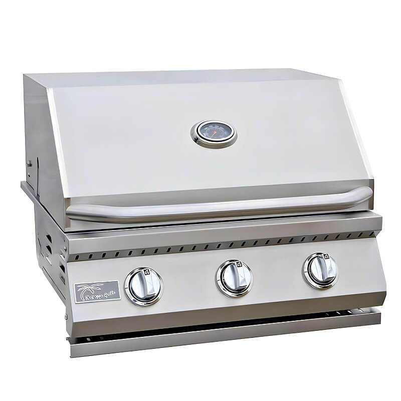 KoKoMo Grills 26-Inch 3-Burner Built-In BBQ Gas Grill | KO-BAK3BG