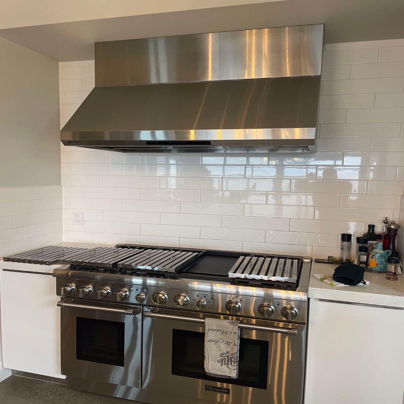 Vesta Moscow 48” Stainless Steel Range Hood | 1000 CFM Wall-Mount / Under Cabinet