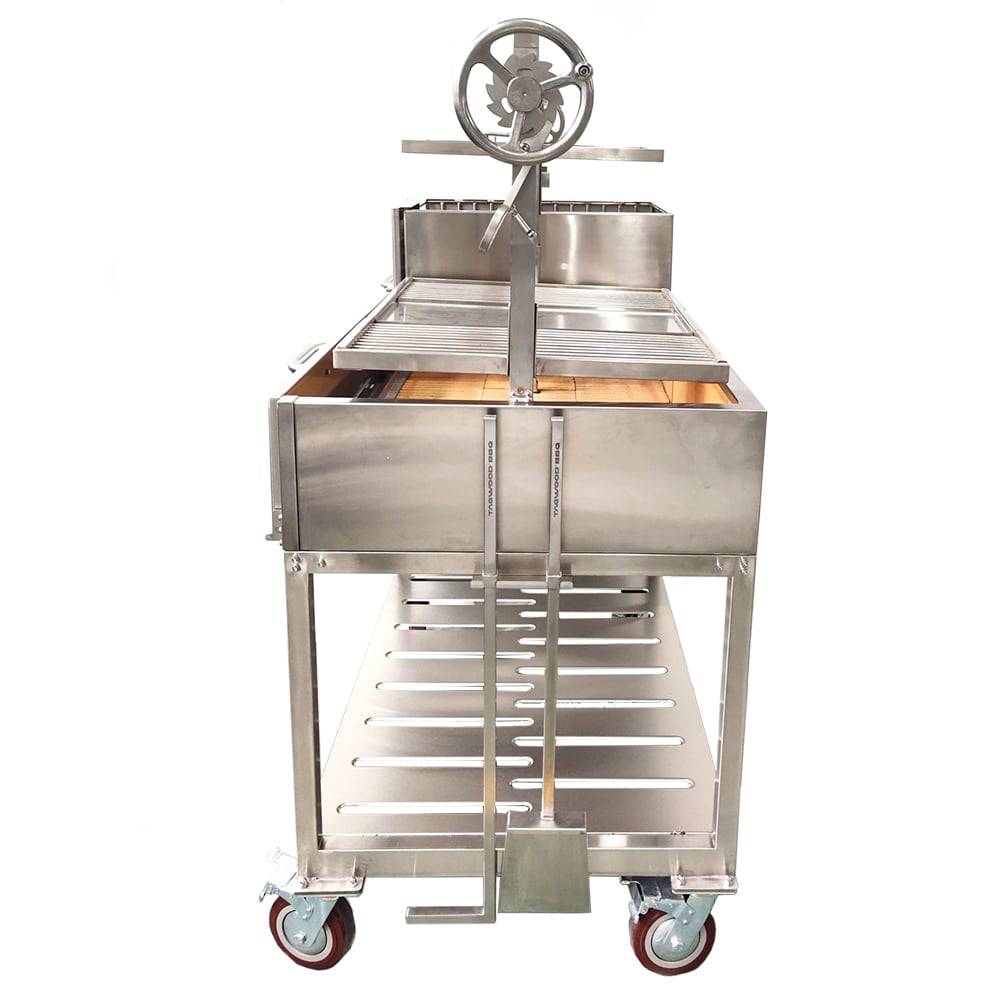 Tagwood BBQ Double Argentine Santa Maria Wood Fire & Charcoal Gaucho Grill | BBQ24SS – Open Fire Cooking