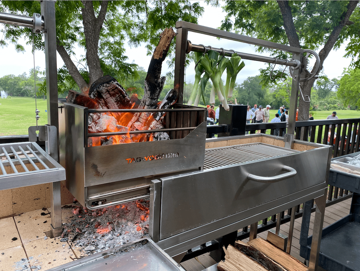 Tagwood BBQ Double Argentine Santa Maria Wood Fire & Charcoal Gaucho Grill | BBQ04SS – Pre-Order