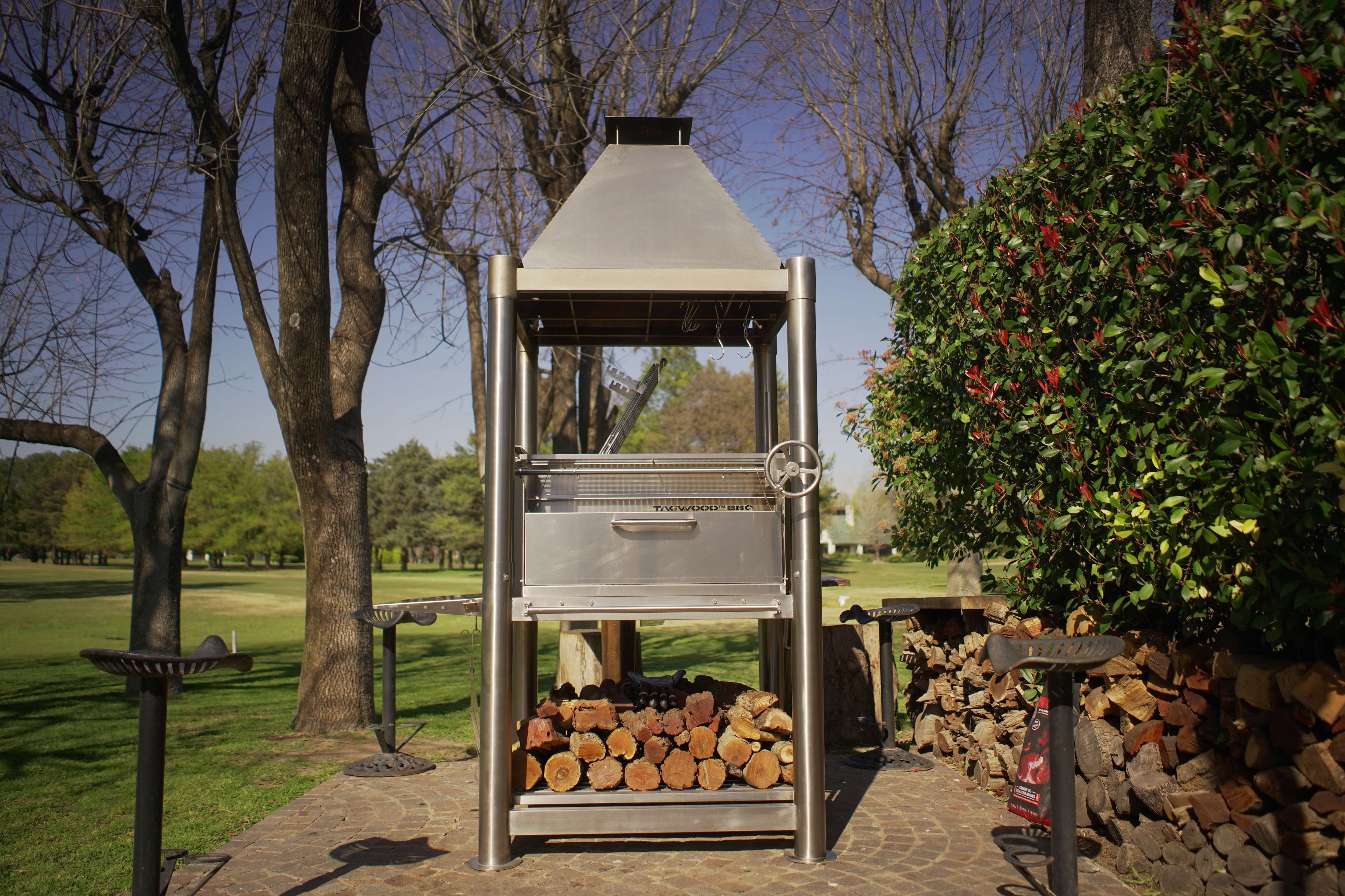 Tagwood BBQ Argentine Santa Maria Wood Fire & Charcoal Gaucho Grill | BBQ02SS – Open Fire Cooking