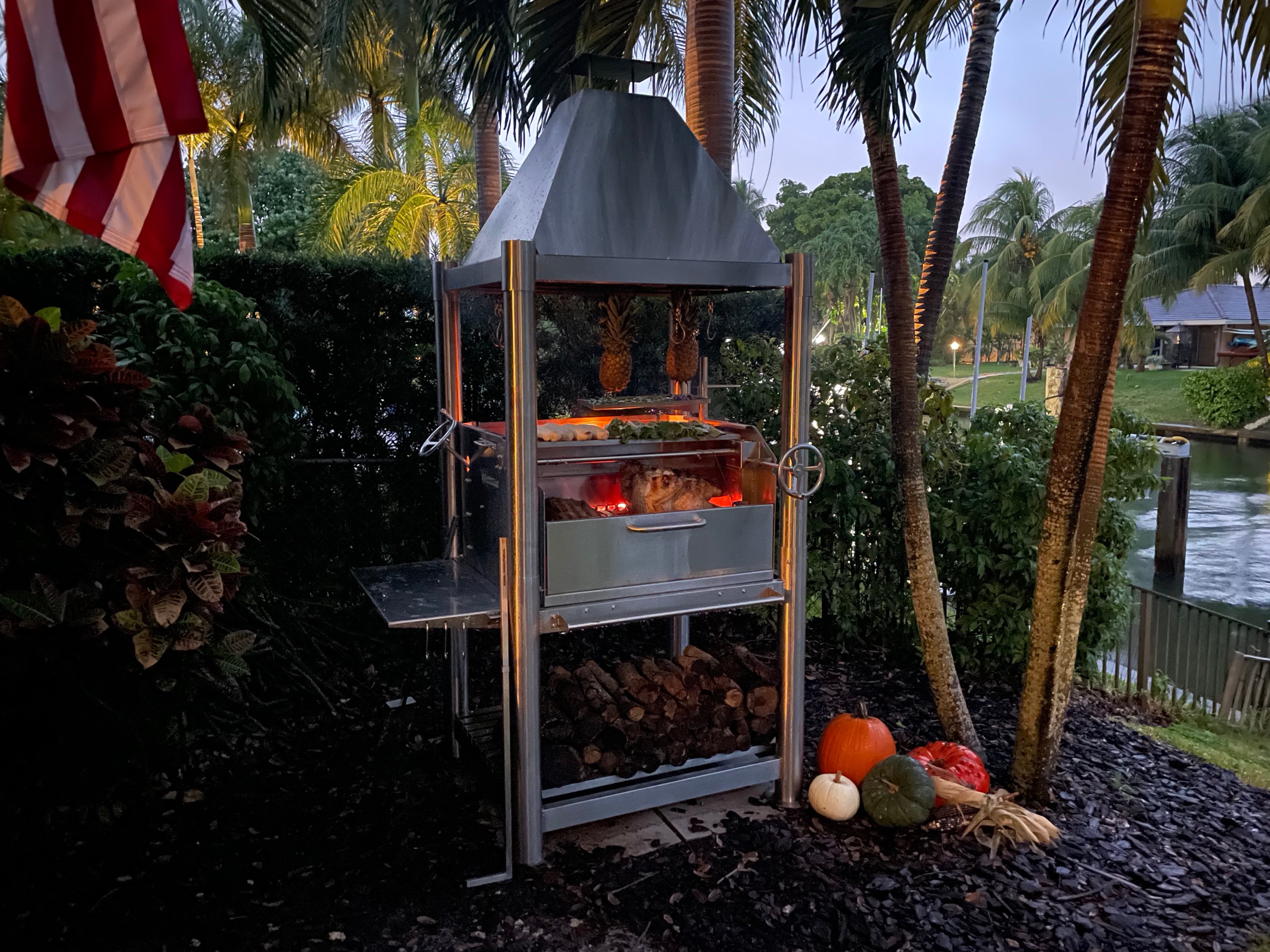 Tagwood BBQ Argentine Santa Maria Wood Fire & Charcoal Gaucho Grill | BBQ02SS – Open Fire Cooking