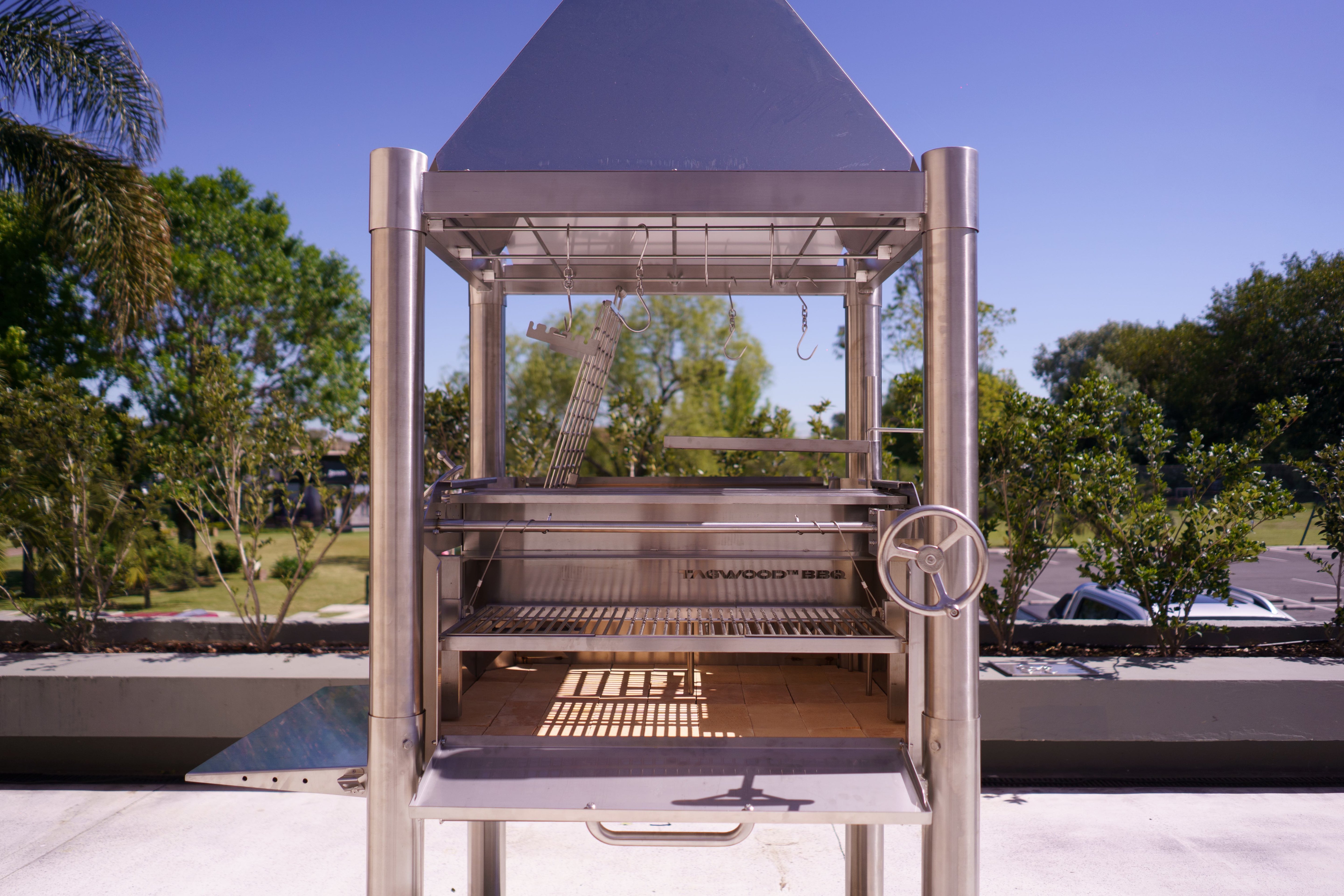 Tagwood BBQ Argentine Santa Maria Wood Fire & Charcoal Gaucho Grill | BBQ02SS – Open Fire Cooking