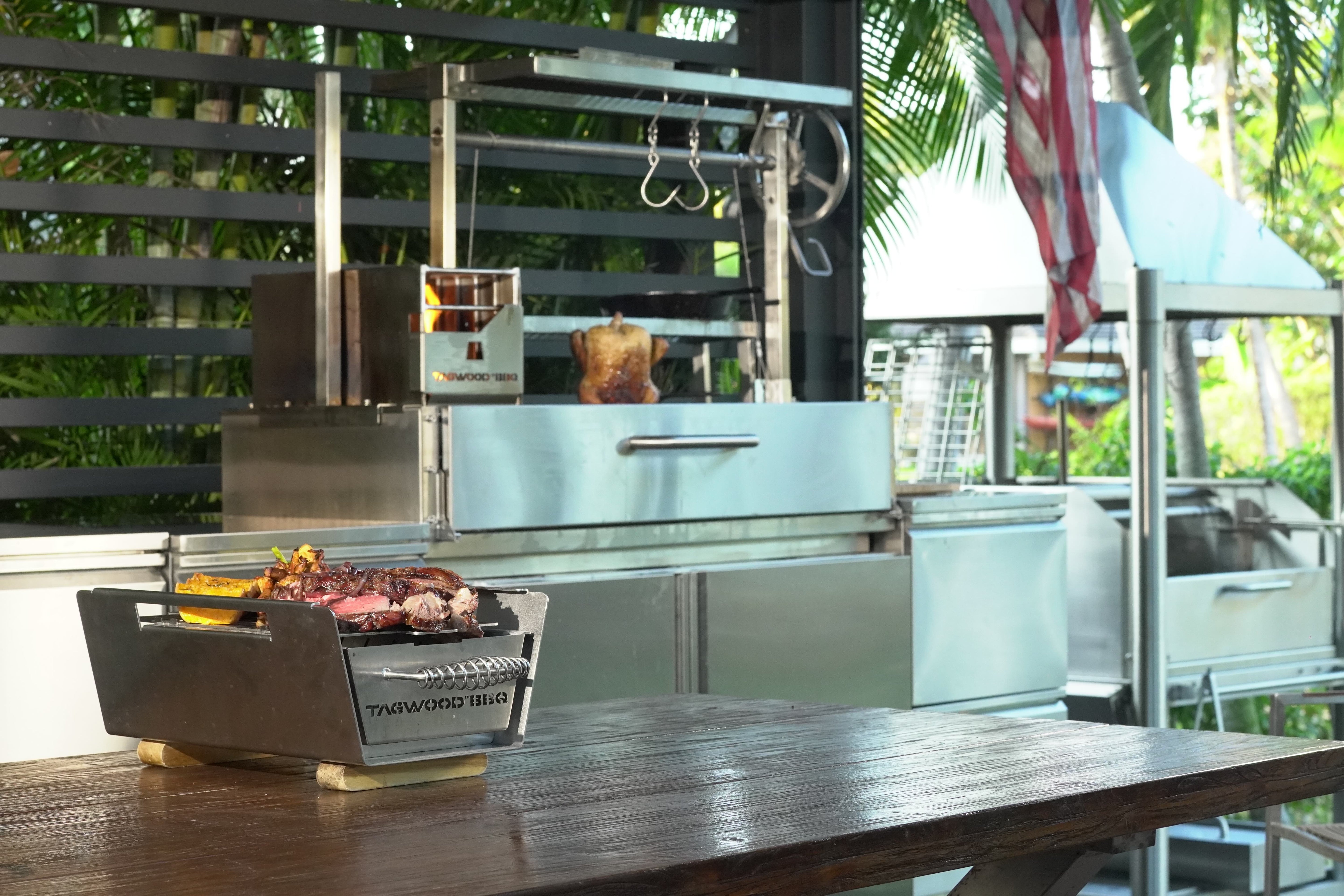 Tagwood BBQ Santa Maria Argentine Wood Fire & Charcoal Gaucho Grill – Built-In (BBQ05SS)