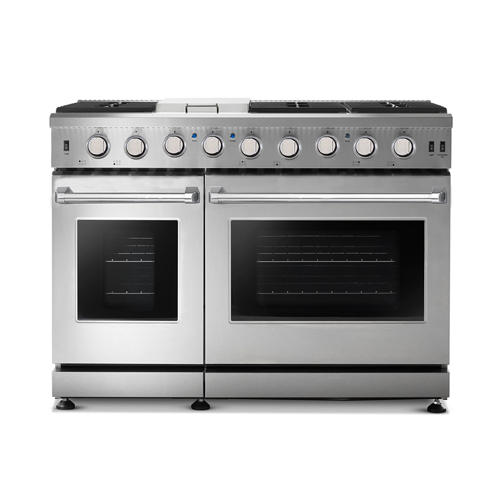 Vesta Alberta 48” Stainless Steel Professional Freestanding Full Gas Range