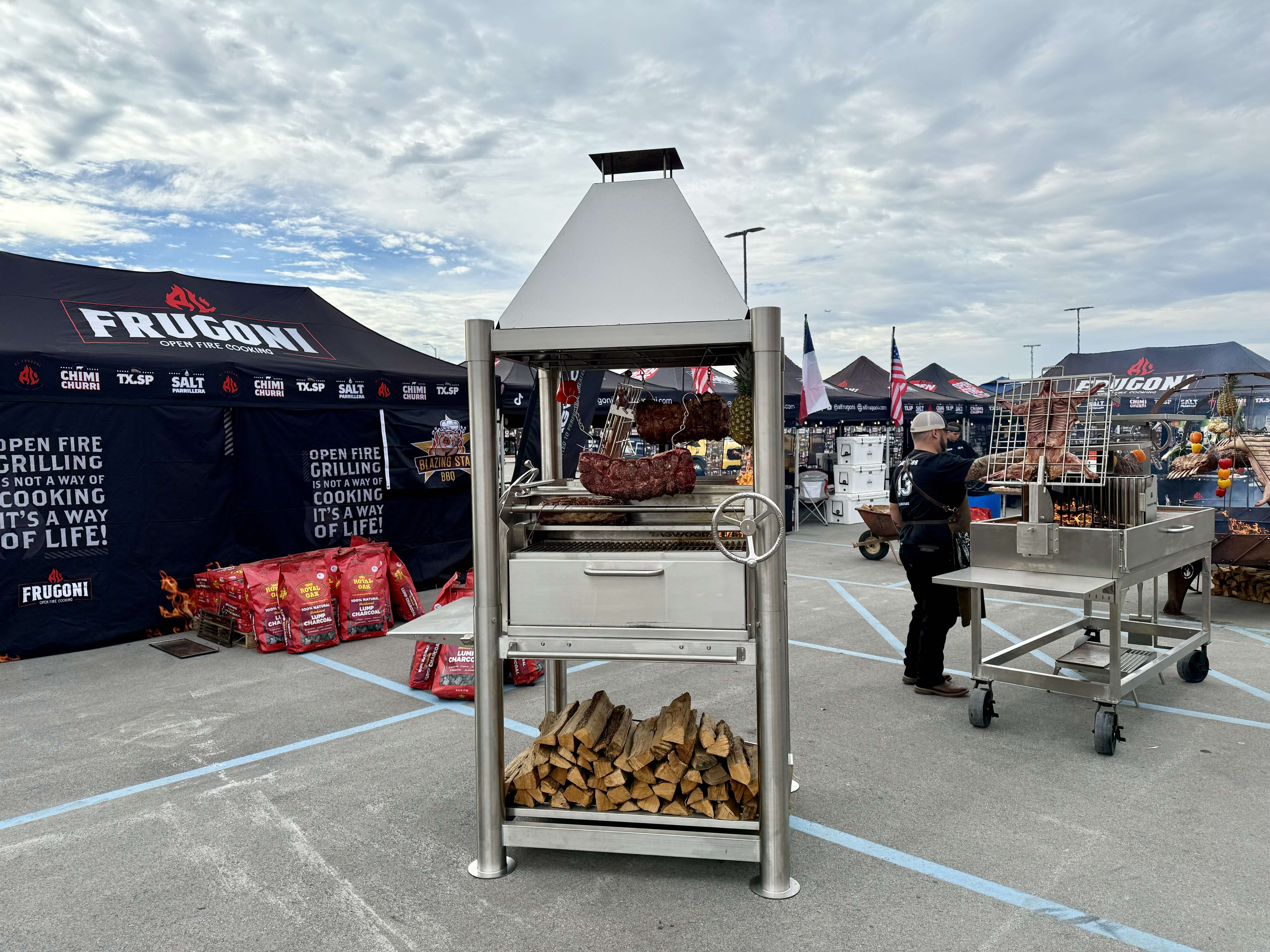 Tagwood BBQ Argentine Santa Maria Wood Fire & Charcoal Gaucho Grill | BBQ02SS – Open Fire Cooking