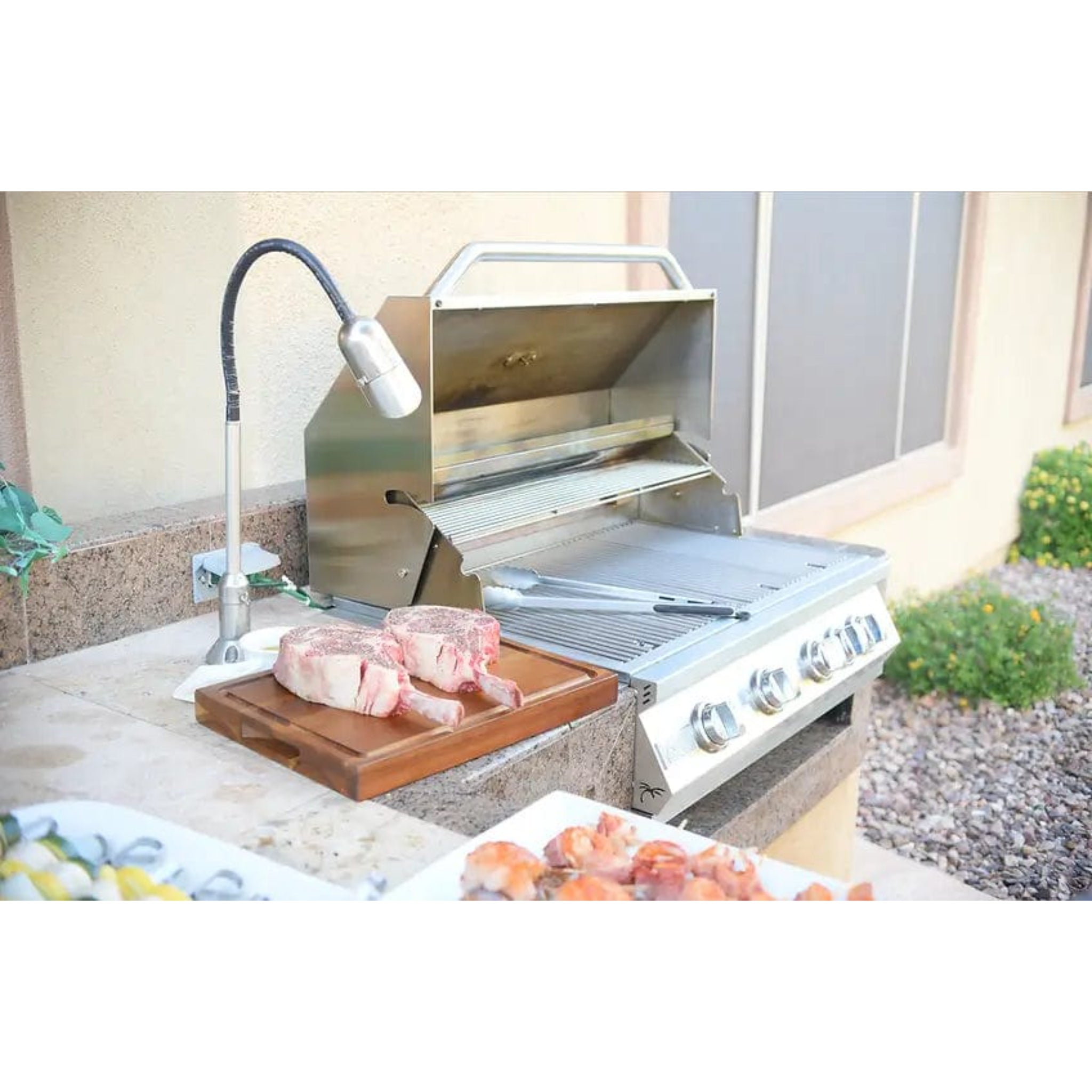 KoKoMo Grills 32-Inch 4-Burner Built-In BBQ Gas Grill with Back Burner | KO-BAK4BG