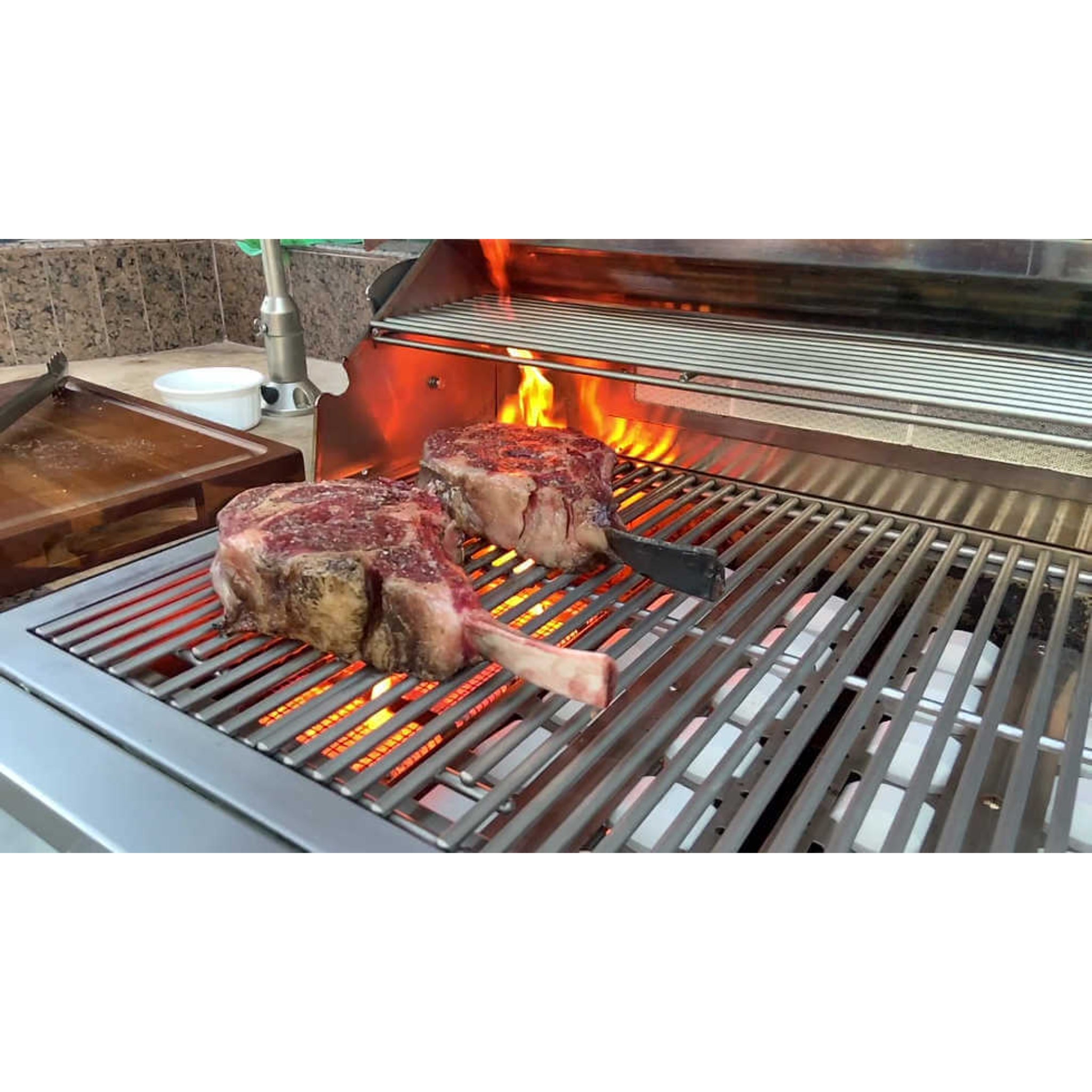KoKoMo Grills 32-Inch 4-Burner Built-In BBQ Gas Grill with Back Burner | KO-BAK4BG