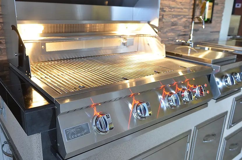 KoKoMo Grills Professional 32-Inch 4-Burner Built-In BBQ Gas Grill with Back Burner | KO-BAK4BG-PRO