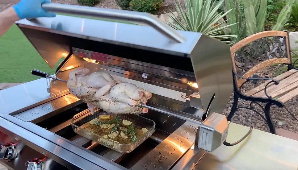 KoKoMo Grills Professional 32-Inch 4-Burner Built-In BBQ Gas Grill with Back Burner | KO-BAK4BG-PRO
