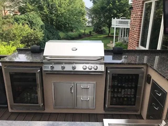 KoKoMo Grills Professional 40-Inch 5-Burner Built-In BBQ Gas Grill with Infrared Back Burner | KO-BAK5BG-PRO