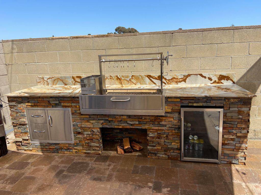 Tagwood BBQ Santa Maria Argentine Wood Fire & Charcoal Gaucho Grill – Built-In (BBQ05SS)