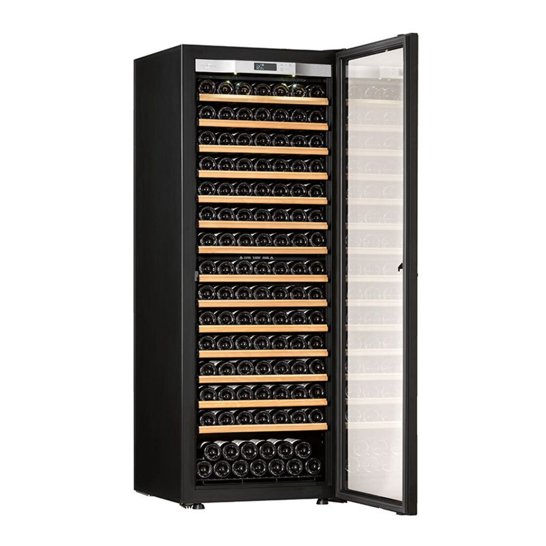 Transtherm Ermitage Glass Black Wine Cabinet