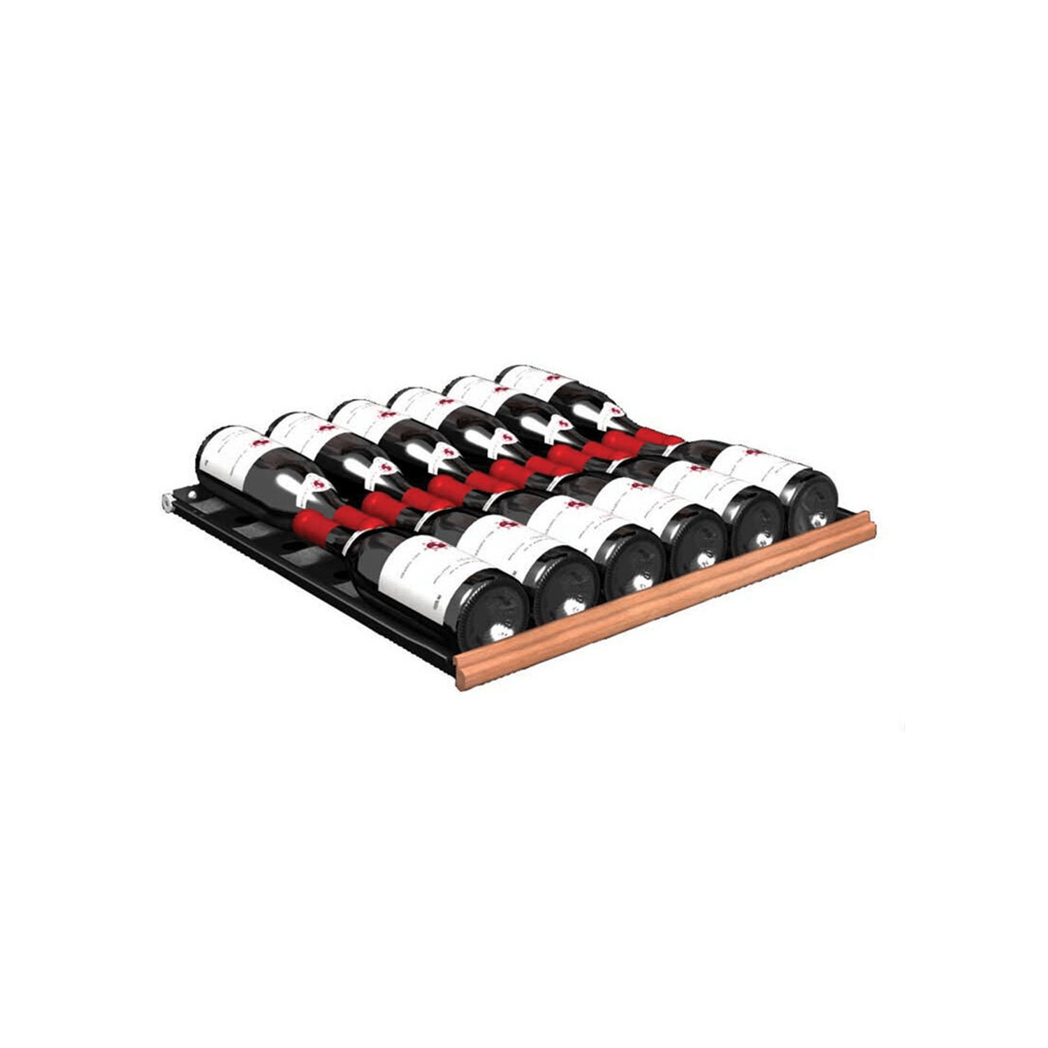 Transtherm Double Ermitage Glass Black Wine Cabinet