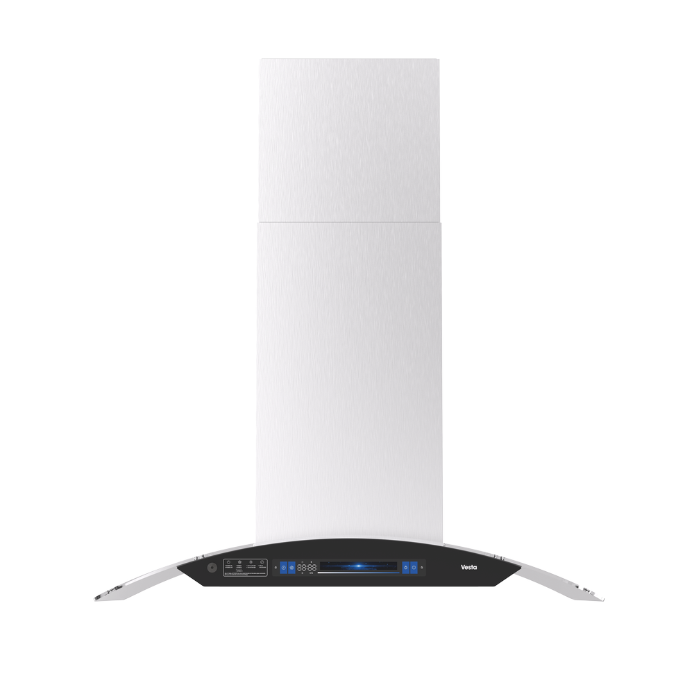 Vesta Belgrade 36” Stainless Steel Island Range Hood | 1000 CFM with Voice Control