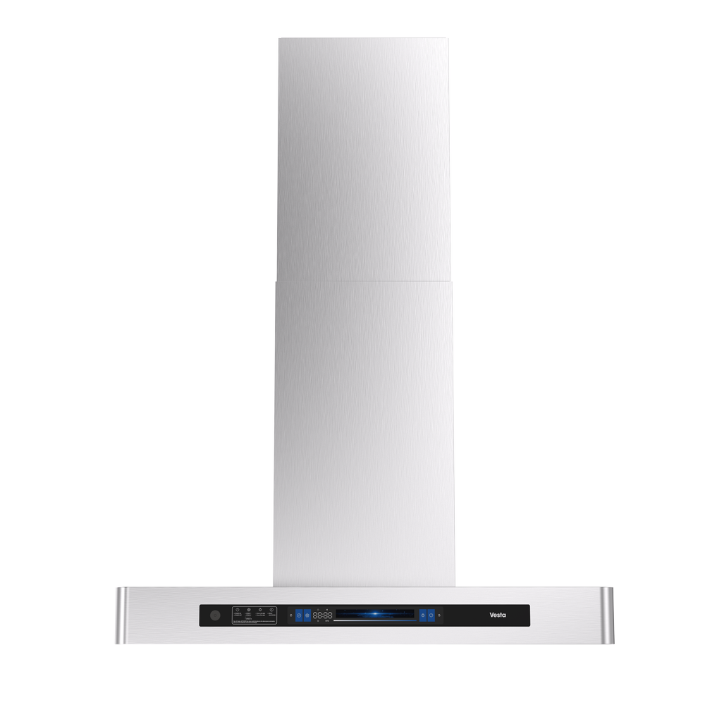 Vesta Bucharest 36” Stainless Steel Island Range Hood | 1000 CFM with Voice Control