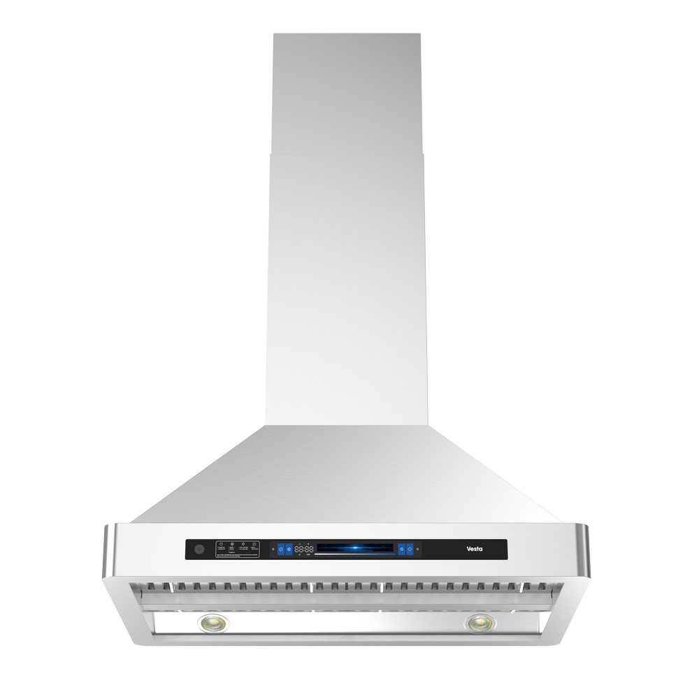 Vesta Bratislava 36” Stainless Steel Island Range Hood | 1000 CFM with Voice Control