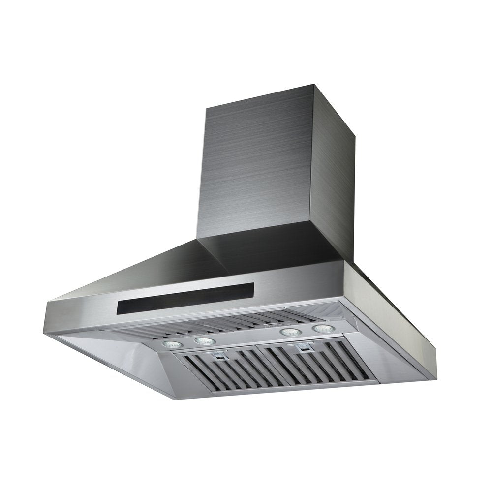 Vesta Prague 36” Stainless Steel Island Range Hood | 900 CFM Professional Ventilation