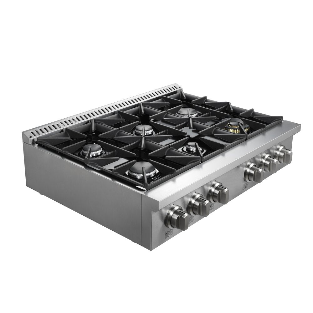 Vesta Quebec 36” Gas Rangetop – Silver
