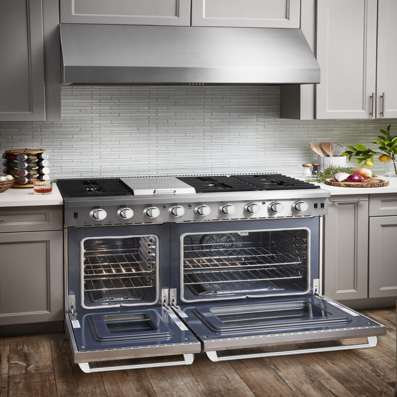 Vesta Alberta 48” Stainless Steel Professional Freestanding Full Gas Range