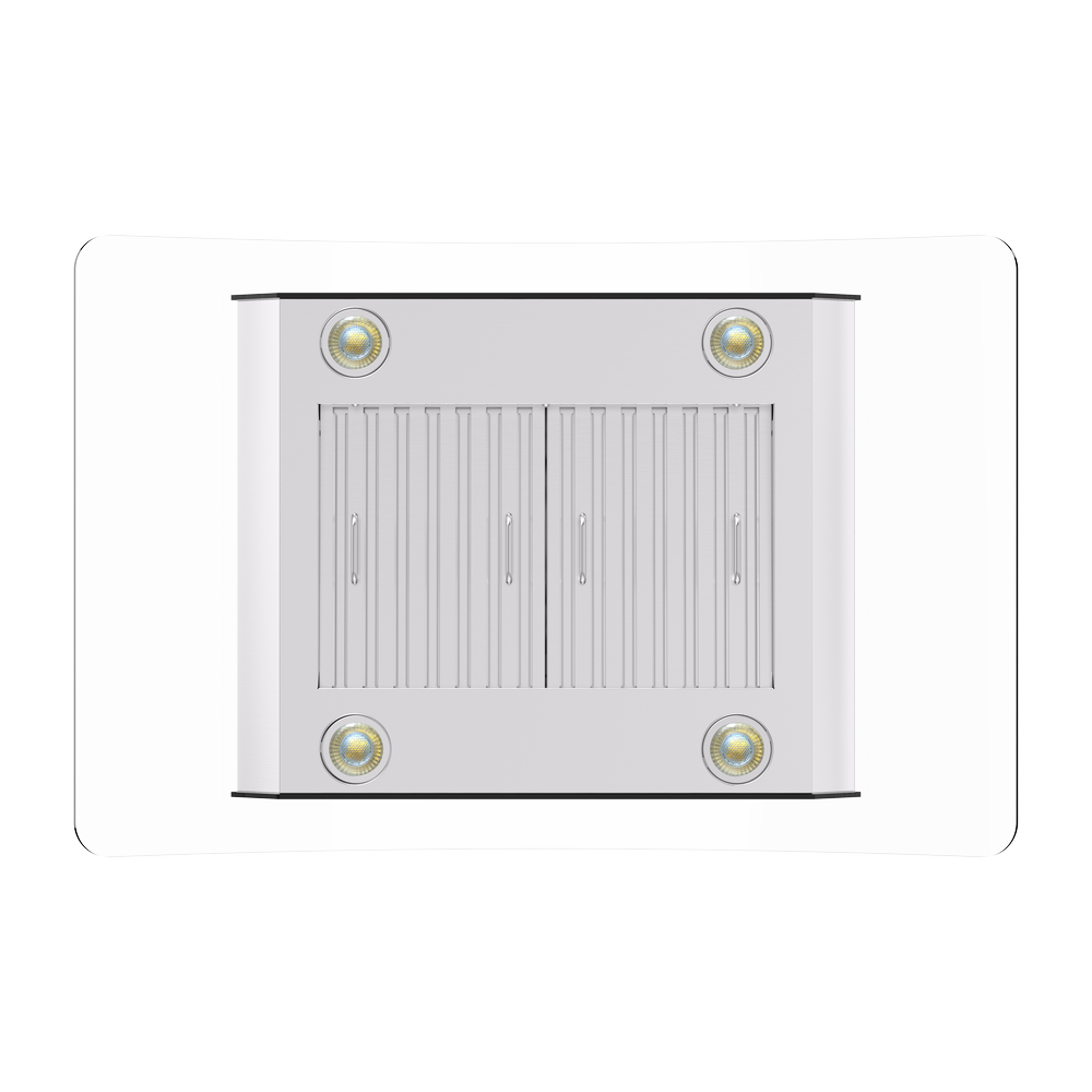 Vesta Belgrade 36” Stainless Steel Island Range Hood | 1000 CFM with Voice Control