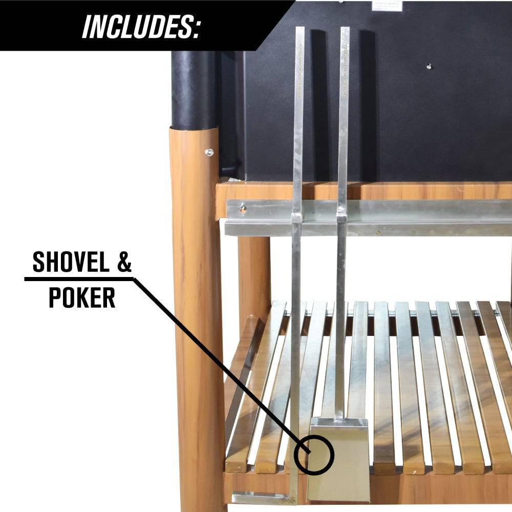 Tagwood BBQ Argentine Santa Maria-Style Wood Fire & Charcoal Gaucho Grill | BBQ02SI
