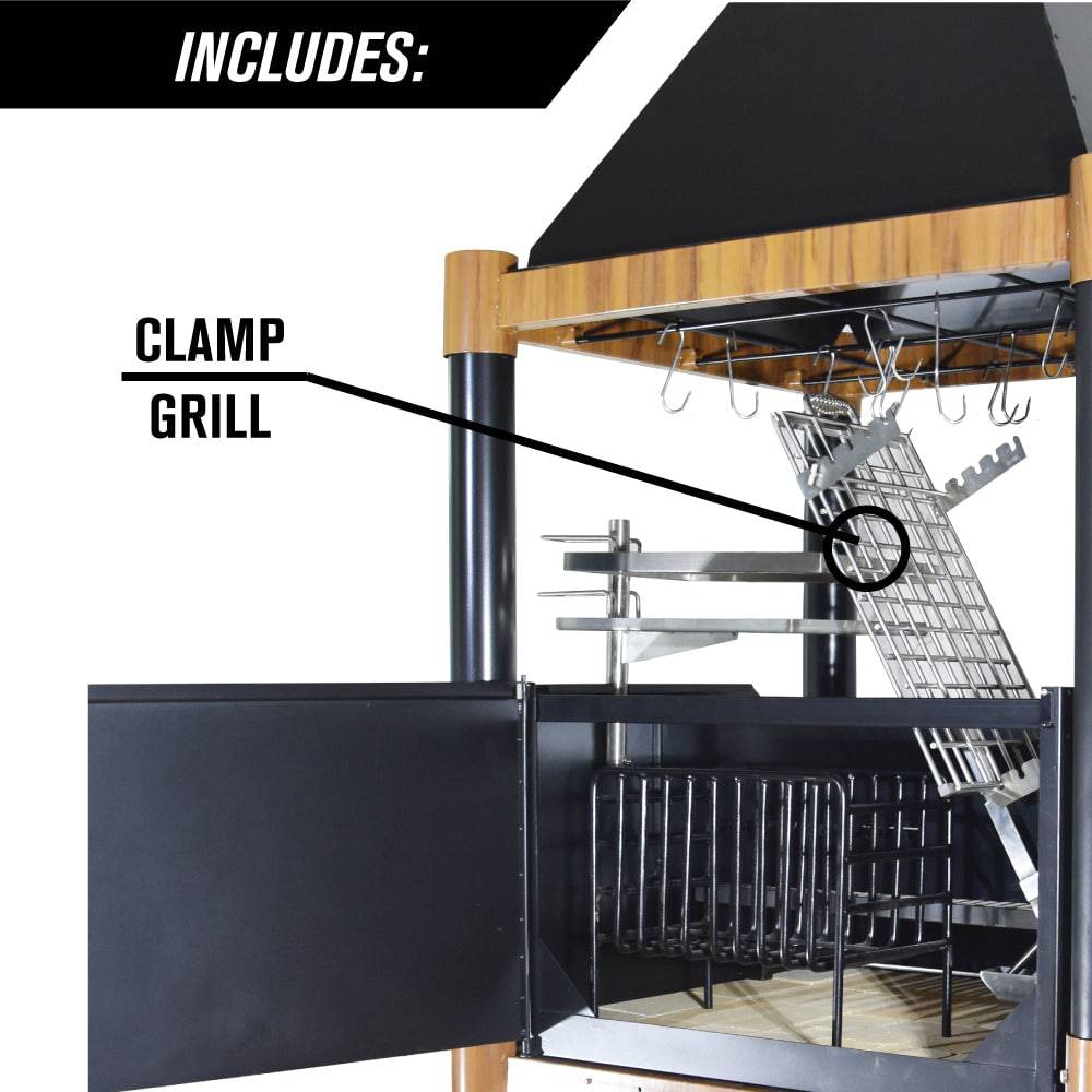 Tagwood BBQ Argentine Santa Maria-Style Wood Fire & Charcoal Gaucho Grill | BBQ02SI
