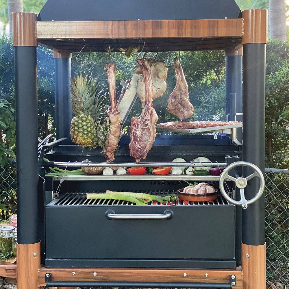 Tagwood BBQ Argentine Santa Maria-Style Wood Fire & Charcoal Gaucho Grill | BBQ02SI