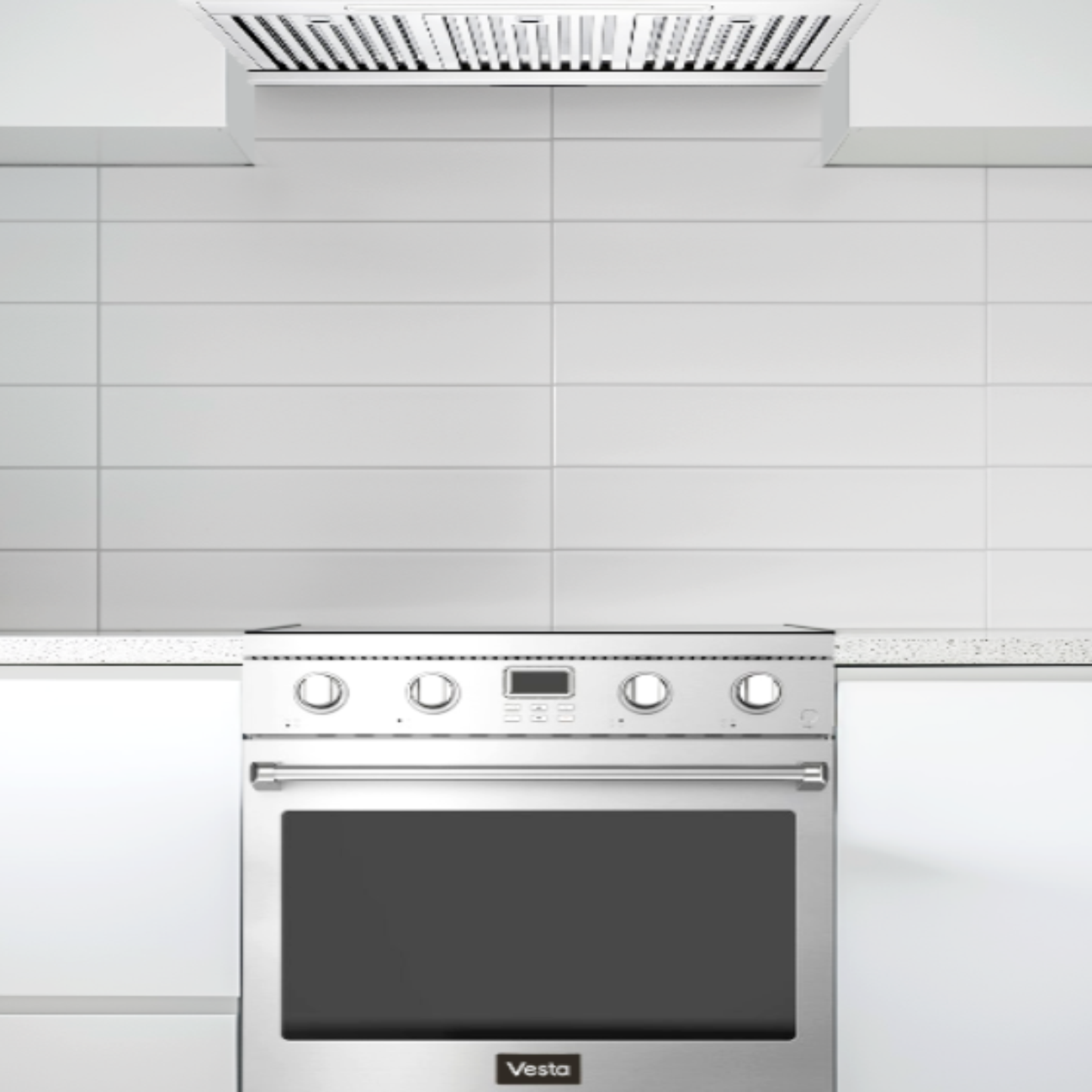 Vesta BC 36” Stainless Steel Professional Freestanding Electric Range