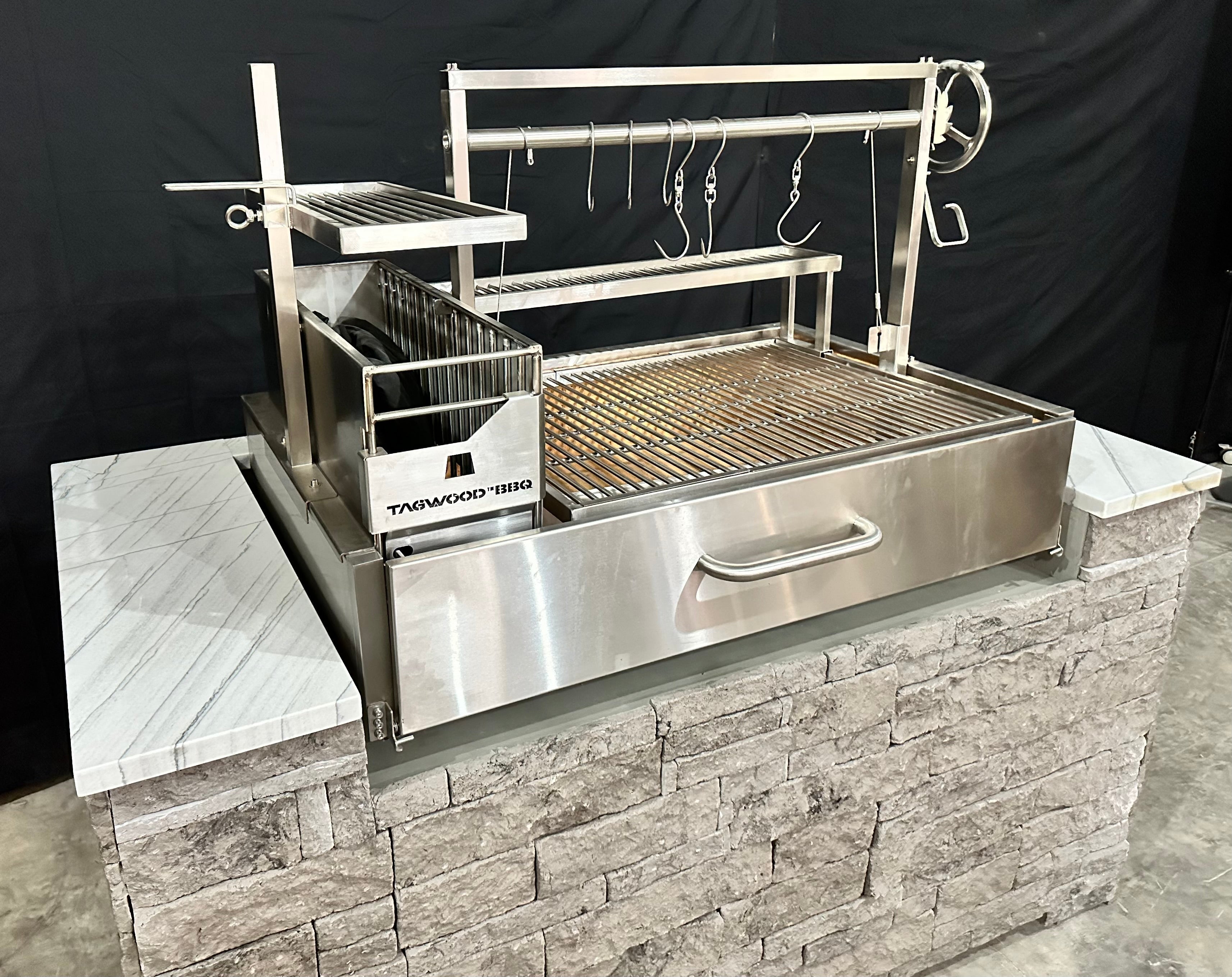 Tagwood BBQ Built-In Stainless Steel Santa Maria Grill | BBQ25SS