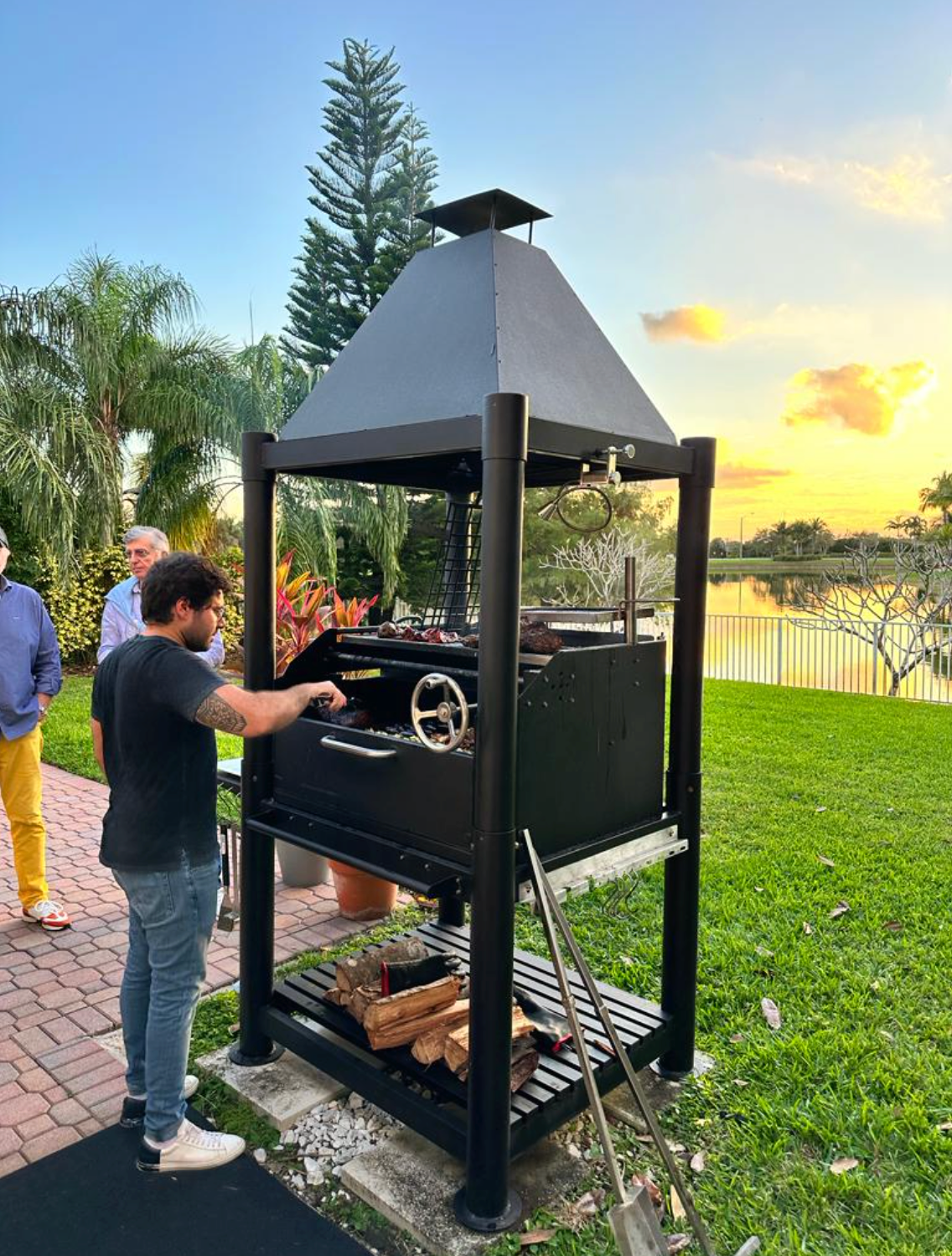 Tagwood BBQ Argentine Santa Maria-Style Wood Fire & Charcoal Gaucho Grill | BBQ02SIB