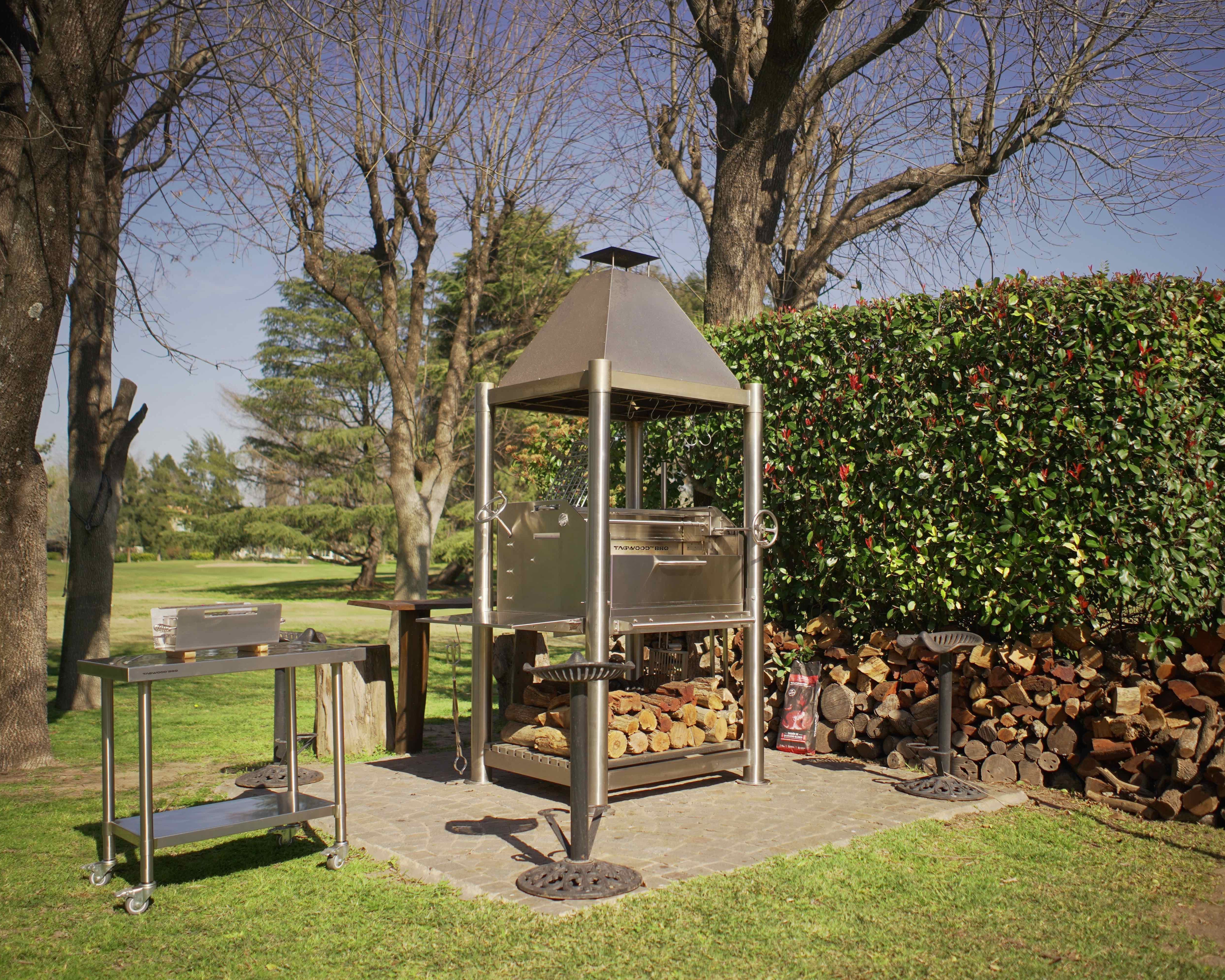 Tagwood BBQ Argentine Santa Maria Wood Fire & Charcoal Gaucho Grill | BBQ02SS – Open Fire Cooking