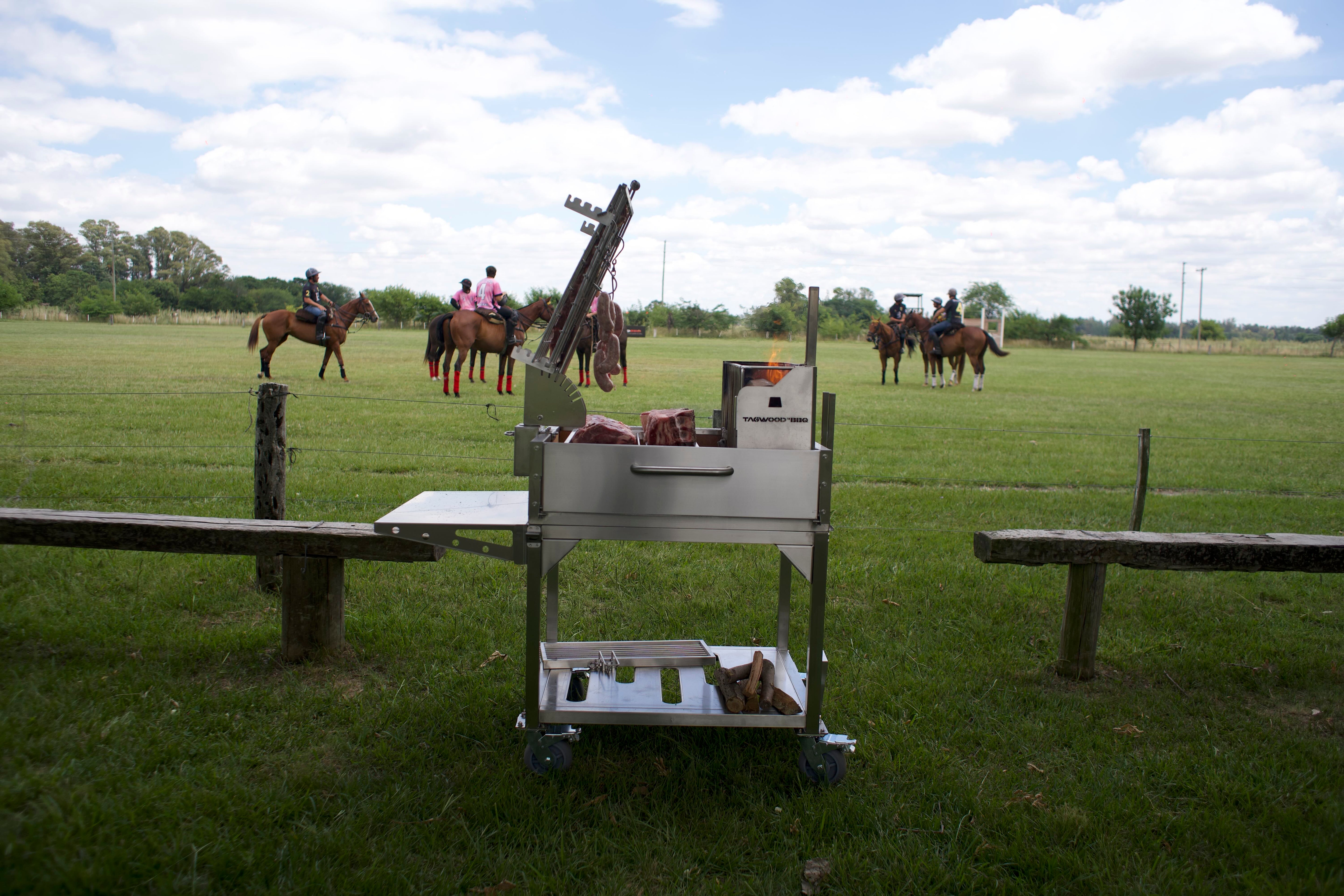 Tagwood BBQ Argentine Clamp Grill with Firebox | BBQ33SS