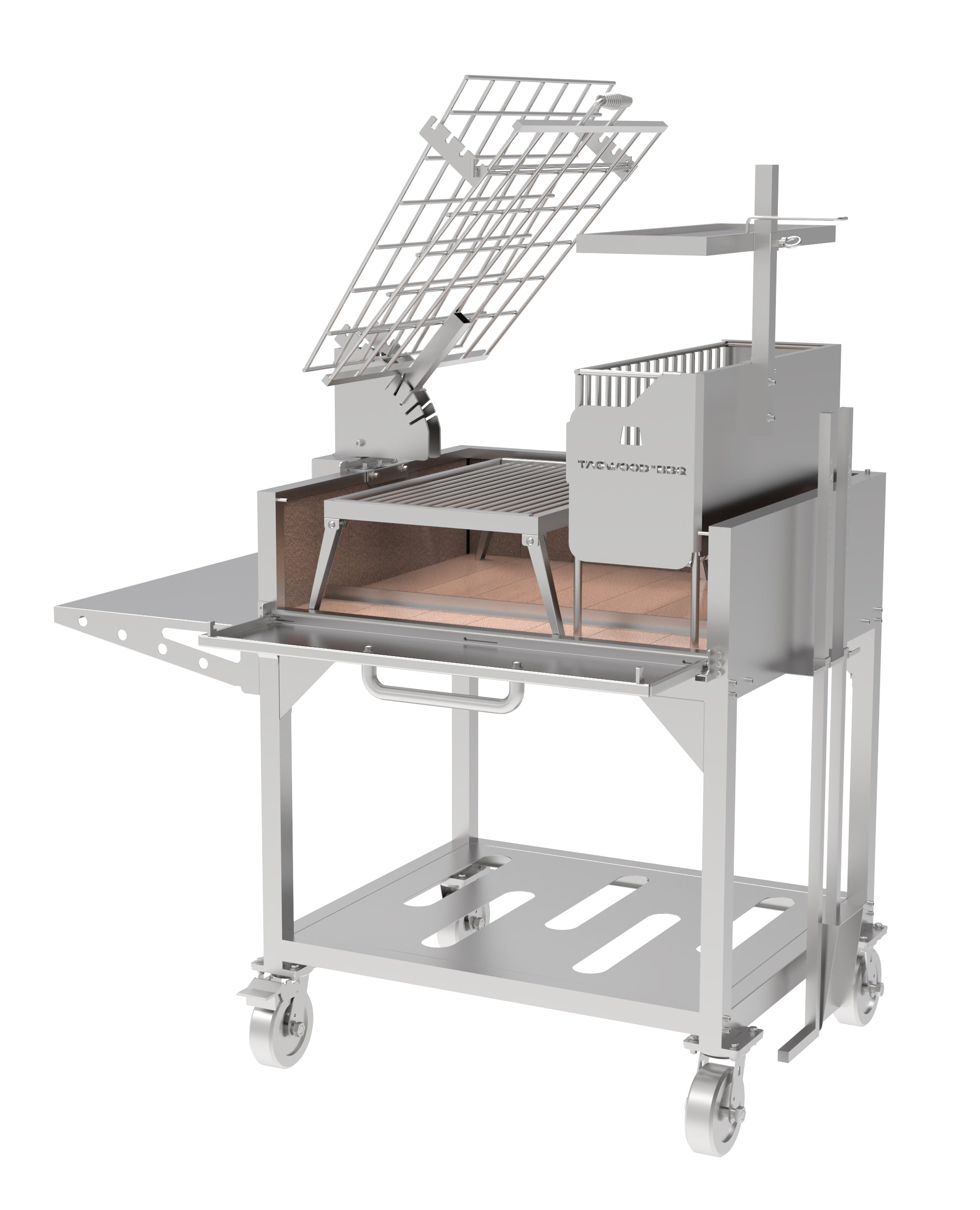 Tagwood BBQ Argentine Clamp Grill with Firebox | BBQ33SS