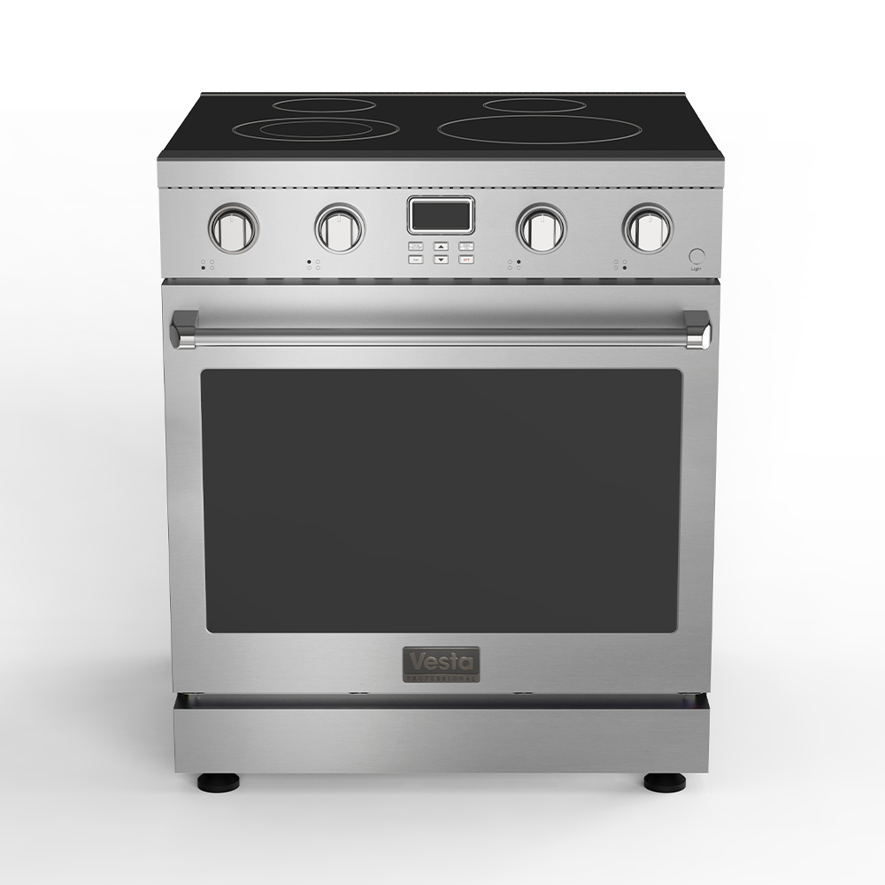 Vesta BC 30” Stainless Steel Professional Freestanding Electric Range