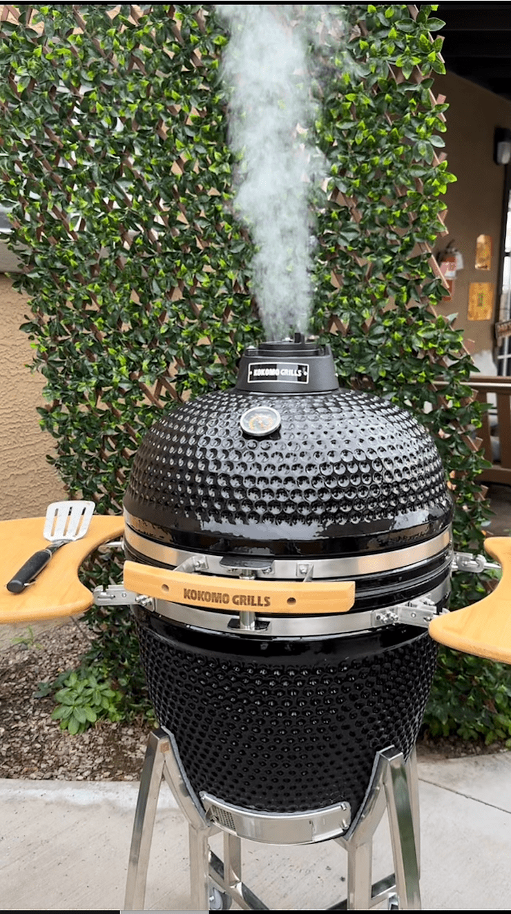 KoKoMo Grills 21-Inch Ceramic Kamado BBQ Grill | KO-21-KAMADO